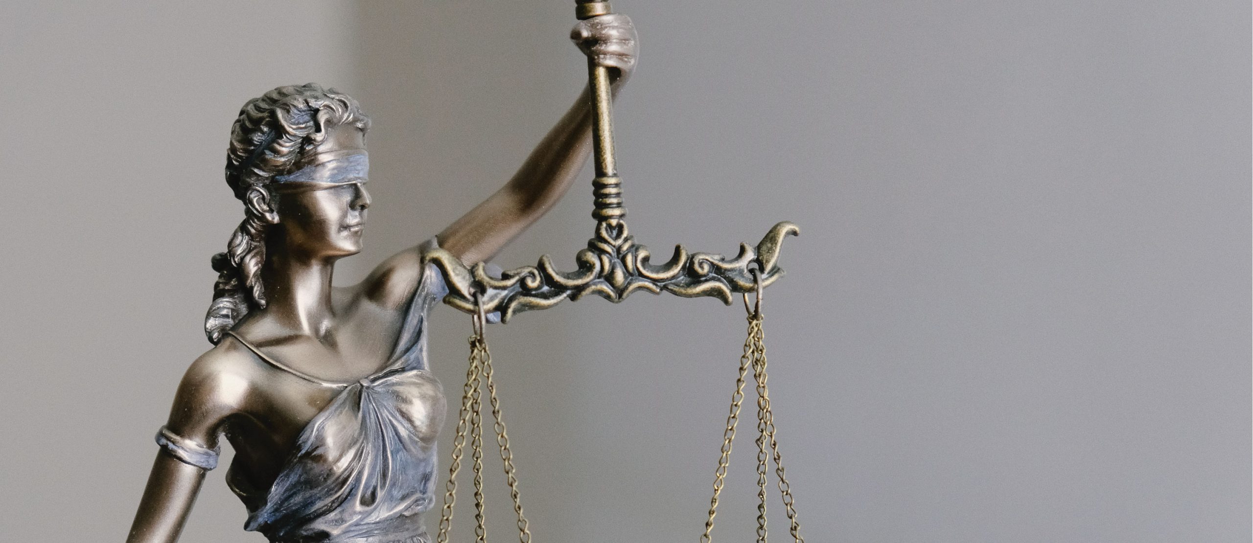 The scales of justice.